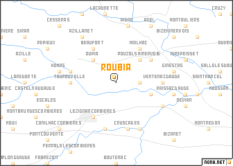 map of Roubia