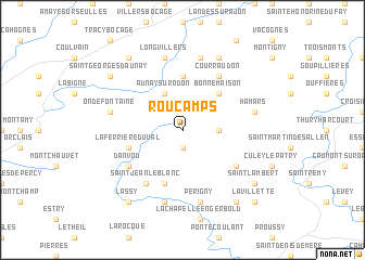 map of Roucamps