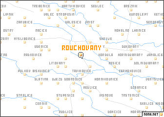 map of Rouchovany