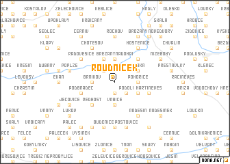 map of Roudníček