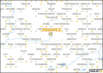 map of Roudnice