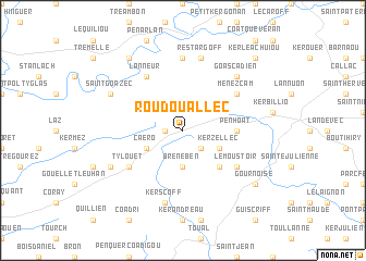 map of Roudouallec