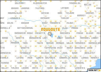 map of Roudoute