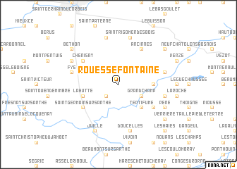 map of Rouessé-Fontaine