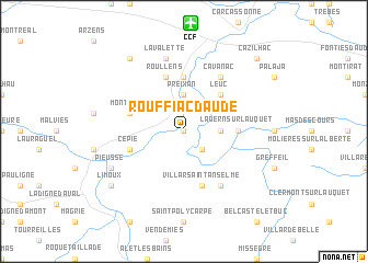 map of Rouffiac-dʼAude