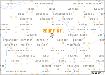 map of Rouffiat