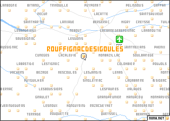 map of Rouffignac-de-Sigoulès