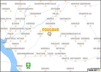 map of Rougawa