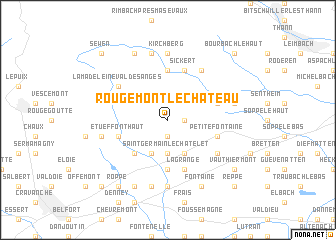 map of Rougemont-le-Château