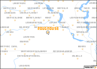map of Rougnouse