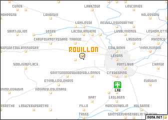 map of Rouillon