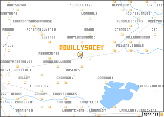 map of Rouilly-Sacey