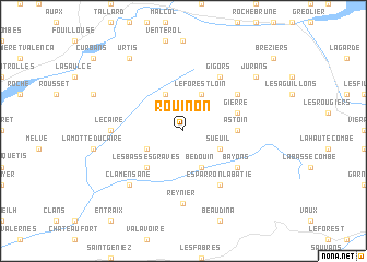 map of Rouinon