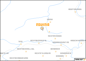 map of Rouknia