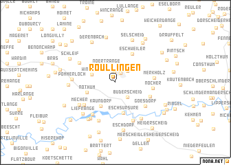 map of Roullingen