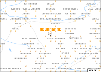 map of Roumagnac