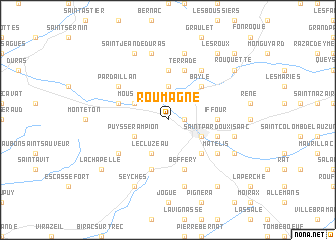 map of Roumagne