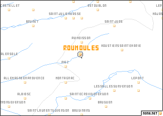 map of Roumoules