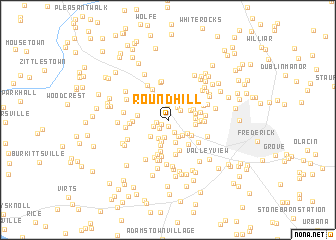 map of Round Hill