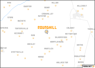 map of Round Hill