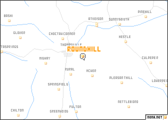 map of Roundhill