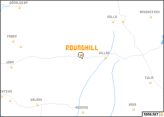 map of Round Hill