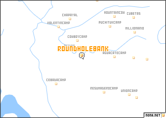 map of Round Hole Bank