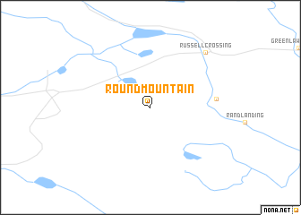 map of Round Mountain