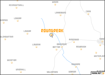 map of Round Peak