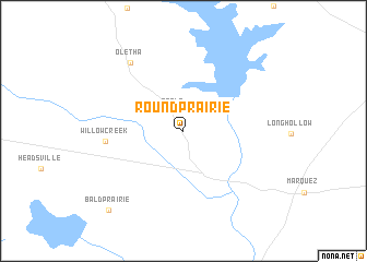 map of Round Prairie