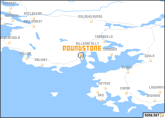 map of Roundstone