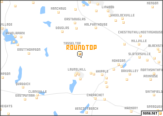 map of Round Top