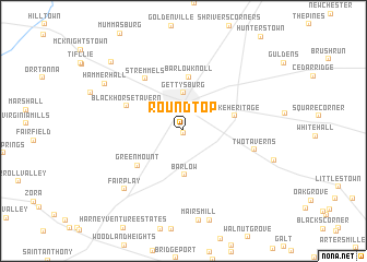 map of Round Top