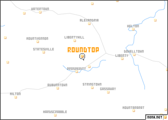 map of Round Top