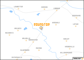 map of Round Top