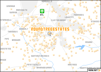 map of Roundtree Estates