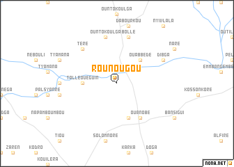 map of Rounougou
