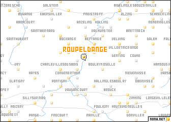 map of Roupeldange