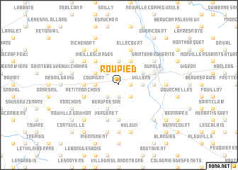 map of Roupied