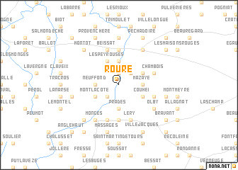 map of Roure