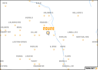 map of Roure