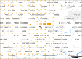 map of Rouscheweide