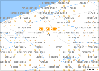 map of Rousdamme