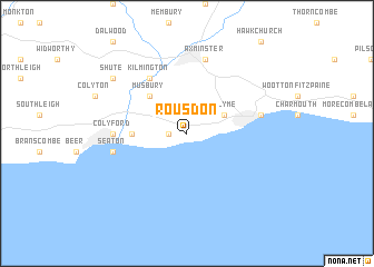 map of Rousdon