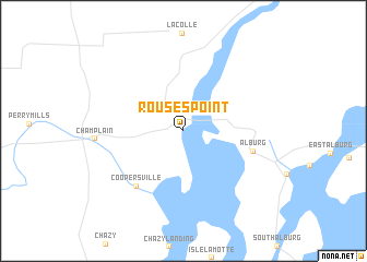 map of Rouses Point