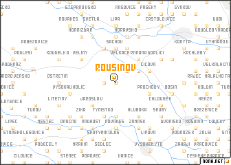 map of Rousínov