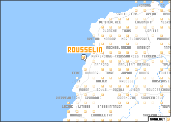 map of Rousselin