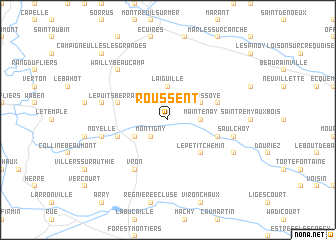 map of Roussent