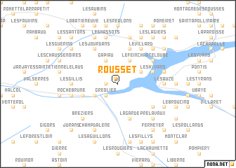 map of Rousset