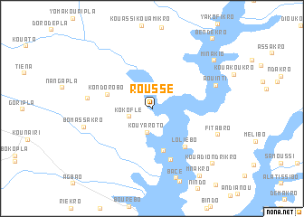 map of Roussé